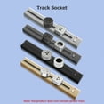 thumbnail image 4 of Yeacher Track Sockets Power Track Socket Outlet Electric Mobile Track Socket Power Track Adapter for Office Kitchen and Living Room, 4 of 8