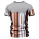 thumbnail image 3 of Camiseta de manga corta con estampado cómodo de algodón de verano para hombre Pompotops  oipoqjl31927, 3 of 8