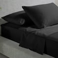 thumbnail image 2 of RV Cotton Sheets, 4 PC RV Camper/Bunk/Truck Sleeper Cot Sheets, 12 To 14 Inch Deep Pocket, Fully Elasticized & 100% Egyptian Cotton Sheets - Black Solid, RV Camper King, 400 Thread Count., 2 of 6