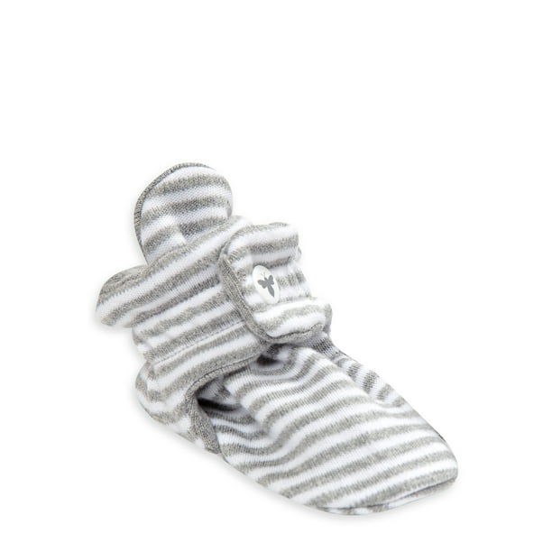 Burt's Bees Baby Unisex Booties Classic Stripe Organic Cotton Interlock