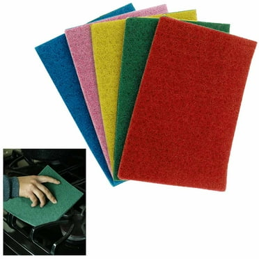 5pc Jumbo Scouring Abrasive Pads Sponge Wash Sourer Cleaner Scour Scrub Cleaning