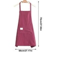 thumbnail image 3 of Blending Aprons Clearance! Kitchen Cooking Aprons Adjustable Bib Soft Apron with Pockets for Men Women, 3 of 4