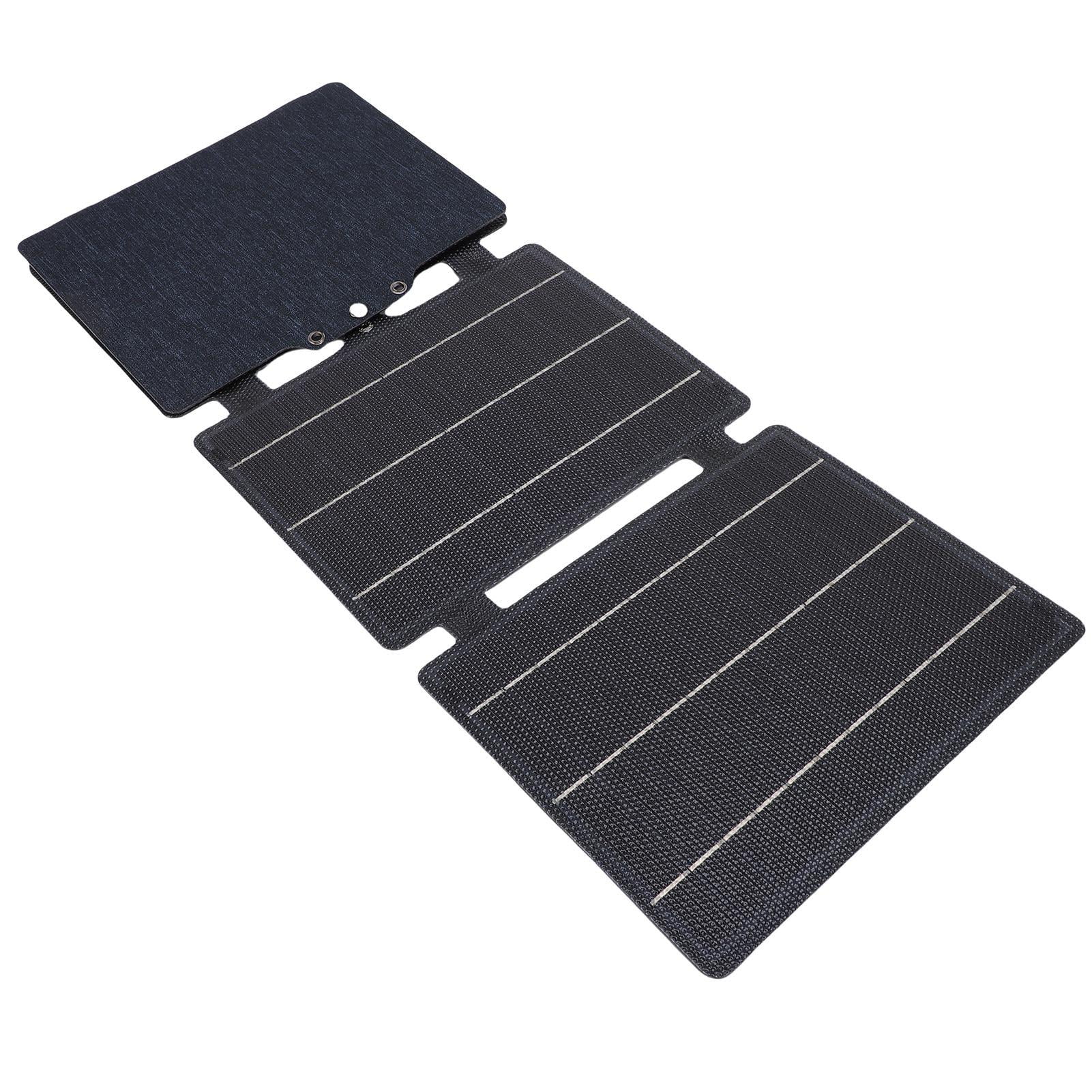 YAHHU 30W Portable Foldable Solar Panel Charger – 12V, USB / DC / Type‑C, Monocrystalline, Weather‑Proof, Lightweight Outdoor Power Bank