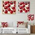 thumbnail image 4 of Designart "Pattern of Simple Cherry Blooms II" Floral Framed Wall Art Decor - Traditional Red Cherry Living Room Framed Canvas Art, 4 of 6