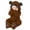 ZA1-Brown, variant on XFHLMJFF Bear Ears Jumpsuit Hooded for Girl Boy Long Sleeve Winter Footed Onesies Baby Solid Color Pajamas for 18-24 Months