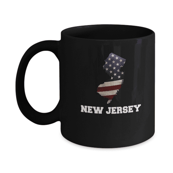 I Love New Jersey Coffee Mugs Coffee mug sets - 11 OZ Black coffee mugs and tea cups State Love Gift Idea Tea Cup Funny