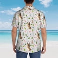 thumbnail image 6 of Xecao German Shepherd Dog print Hawaiian shirt - a stylish short-sleeve button-down for men, perfect for casual beach and tropical outings., 6 of 9