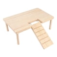 thumbnail image 2 of Wooden Hamster Platform with Climbing Ramp, Natural Wood Standing Ledge for Small Animal Cage Accessories, Syrian Hamster Dwarf Mouse Nesting Exercise Playground, 2 of 6