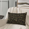 thumbnail image 5 of Daiia Gold Pinecone Merry Christmas Bedding Waterproof Pillow Protector Zippered Queen – Bed Bug Proof Pillow Encasement-14"x20", 5 of 6