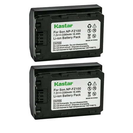 Image of Kastar 2-Pack Battery Replacement for Sony Alpha 9 α9 Sony Alpha A9 / ILCE-9 Sony Alpha A 9 Sony Alpha 9R α9R Alpha A 9R Alpha A9S α9S Alpha A9 II A9II α9 II Α9ii Sony Alpha A6600 α6600 Cameras