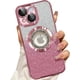 thumbnail image 1 of Funda magnética con purpurina para iPhone 15, compatible con MagSafe, protección total, delgada, a prueba de golpes y arañazos, con protector de lente de cámara y red antipolvo, 1 of 7