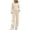 Apricot, variant on PRETTYGARDEN Women's Lounge Sets 2 Piece Outfits Half Zip Pullover Sweatshirts,Wide Leg Pants Matching Tracksuit Sets
