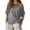 Grey, variant on Womens Wrap Sweater Casual Elegant Short Sleeve Round Neck Tie Waist Pullover Spring Summer Dressy Shirt Top
