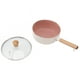 thumbnail image 2 of Cacerola antiadherente con tapa blanca para bebé, olla pequeña para comida complementaria, cocina casera, fideos instantáneos, sopa, leche, cacerola de 18 cm, 2 of 14