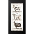 thumbnail image 2 of Babbitt, Gwendolyn 10x18 Black Modern Framed Museum Art Print Titled - Goats, 2 of 5