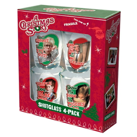 

A Christmas Story Quote Badge Shotglass Set – 4 Pack