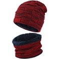thumbnail image 3 of Viworld Mens Winter Beanie Hats Scarf Set Warm Knit Hats Skull Cap Neck Warmer with Thick Fleece Lined Winter Hat & Scarf for Women, 3 of 5
