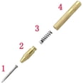 thumbnail image 2 of Automatic Center Pin Hole Punch Wood Press Dent Markers for Wood Tool Spring Loaded Starting Blocks Tool (Silver), 2 of 7