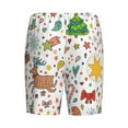 thumbnail image 5 of Fotbe Winter Christmas And New Year Deer Pajama Shorts for Men, Men's Pajama Bottoms, Sleepwear,Short Pajama Pants-Large, 5 of 9