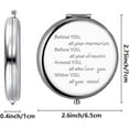 thumbnail image 6 of Behind You All Your Memories Quote Travel Compact Pocket Mirror Two-Sided Folding for Mom Dad Friends Sister Christmas Birthday Graduation for High School College Masters Leaving Gifts, 6 of 6