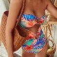 thumbnail image 6 of Cheers US Women's Cut Out One Piece Swimsuit Halter Tie Back Ring Bathing Suit Monokini, 6 of 7
