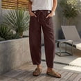 thumbnail image 2 of RUTAYY Women's Pants Solid Color Relaxed Fit Low Rise Straight Leg Casual Jeans Comfortable Everyday Wear with Pocket Elegant Holiday Trousers, 2 of 6