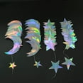 thumbnail image 2 of Cheerland Iridescent Twinkle Little Star Moon Garlands, Holographic Euphoria Party Decorations, 52 ft, 2 of 6