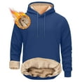 thumbnail image 2 of ZKCCNUK Mens Sweatshirt Heavy Sherpa Fleece Lined Pullover Thick Winter Tops S-3XL, 2 of 6