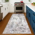 thumbnail image 3 of Brisasol 3x5 Washable Rug Modern Abstract Small Area Rug with Rubber Backing Soft Beige Grey Entryway Rugs Indoor Carpet Floor Rugs Front Door Mat for Bedroom Kitchen, 3 of 9