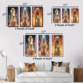 thumbnail image 4 of Designart "Glorious Cyberpunk Urban Goddess of Tokyo I" Cyberpunk Woman Framed Wall Art Set Of 3 - Gold Woman Cyberpunk Frame Canvas Set For Living Room Decor, 4 of 6