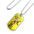 thumbnail image 2 of Looney Tunes Wile E Coyote Military Dog Tag Pendant Necklace with Chain, 2 of 5