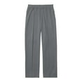 thumbnail image 4 of Wozhidaoke Women'S Pants Women's Autumn/Winter Solid Color Casual Straight Mid Waist Cotton Pants Womens Trousers Slacks for Women, Grey +XS, 4 of 4