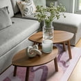 thumbnail image 2 of Cydiria Modern Soft Abstract Faux Wool Area Rug, 4' x 6', Pink, 2 of 8