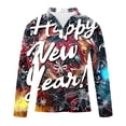 thumbnail image 5 of LEBONYARD Mens Shirts Long Sleeve,Mens Clothing Deals,Men's Printed Half Zipper Long Sleeved Lapel T-shirt Top Multicolor M, 5 of 5