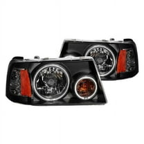 Anzo ANZ111152 CCFL Halo Euro Headlights with Parking LED for 2001-2011 Ford Ranger, Black & Clear