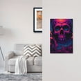 thumbnail image 5 of KLL Purple-Red Skull Pattern Electrical Outlet Covers, 3" x 5" 1 Pack Electric Receptacle Plug Covers for Decorator Receptacle Outlet & Switch-Style V, 5 of 6