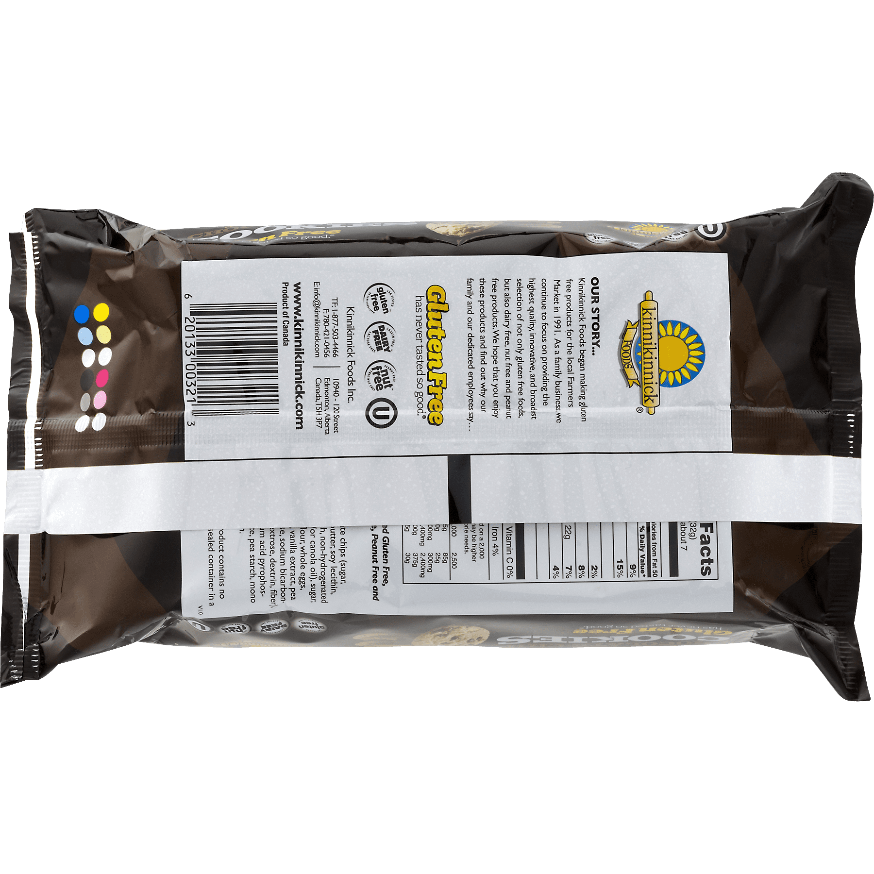 (3 pack) Kinnikinnick Foods Gluten Free Montanas Chocolate Chip Cookies, 8.0 OZ