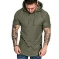 thumbnail image 1 of Sonducket Sudadera con capucha de algodón para hombre Sudadera con capucha que absorbe el sudor Calentamiento Suéter de ocio Sudadera con capucha Camisetas Verde S, 1 of 8