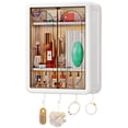 thumbnail image 6 of Wall Mounted Large Capacity Makeup Organizer,Dustproof Cosmetic Organizer,Bathroom Organizers and Storage,Skincare Organizers for Vanity,Bedroom, 6 of 8