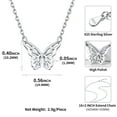 thumbnail image 5 of FindChic 925 Sterling Silver Butterfly Necklace for Women, Dainty Cute Butterfly Pendant Necklace for Her Minimalist Everyday Jewelry, 5 of 10