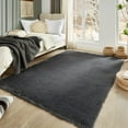 thumbnail image 6 of Ultra Soft 5x7 Area Rugs for Living Room Bedroom, Dark Grey, Shag Plush Rug for Playroom, Modern Shaggy Carpet for Beside Bed, Teens Dorm, Nursery, Home Decor Aesthetic, 6 of 6
