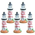 thumbnail image 2 of Visland 5PCS Miniature Seagull Lighthouse Fairy Garden Ornament Decor Glass Craft Little Things Figurine Statue Model Resin Crafts Home Decor, 2 of 8