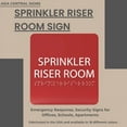 thumbnail image 6 of ADA CENTRAL SIGNS - 6" X6" Sprinkler Riser Room Sign - ADA Compliant Tactile Graphics Grade 2 Braille Text Acrylic Wall Sign - Emergency Response, Security Signs for Offices, Schools, Apartments, 6 of 7