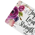 thumbnail image 3 of Yehwow Floral Bible Verse Metal Car Plate Aluminum License Plate, 3 of 6