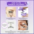 thumbnail image 7 of Magnetic Eyelashes 1 Pair Reusable Magnetic Eyelashes with App licator, No Adhesive Required, Natural-Looking Eyelashes, Eyelash Curler Set, Easy to Wear and Remove, 7 of 7