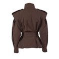 thumbnail image 7 of GigrtiJin Casual Jacket for Women Solid Color Lapel Long Sleeve Outwear with Belt Versatile Elegant Outcoat, 7 of 7