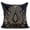 7. Charcoal Grey (Magestic Gold), variant on Cushion Cover For Sofa, Charcoal Grey Decorative Pillow Covers 16x16 inch (40x40 cm), Silk Designer Pillow Covers, Sea Creatures, Shell, Beaded, Modern Throw Pillow - Night Sea Shell