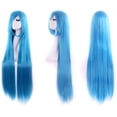 thumbnail image 2 of 100cm/ 39 pulgada medio lacio seorita lacio anime traje Pelucas, 2 of 5