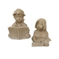thumbnail image 3 of Estatua de lectura para niños, escultura de lector de libros, figura de lectura, piedra arenisca coleccionable, adorno creativo, arte para decoración Niño y niña, 3 of 9