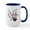 White/Navy Inside, variant on CafePress - Bowling Large Mug - 15 oz Ceramic Large White Novelty Mug